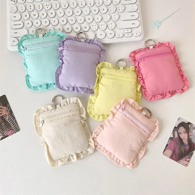    Funda para tarjetas de fotos de chica dulce estilo coreano Ins para sesión fotográfica de 3 pulgadas, soporte para sesión fotográfica con forma de almohada suave, tarjetero K-Pop Idol Goo - imagen 4