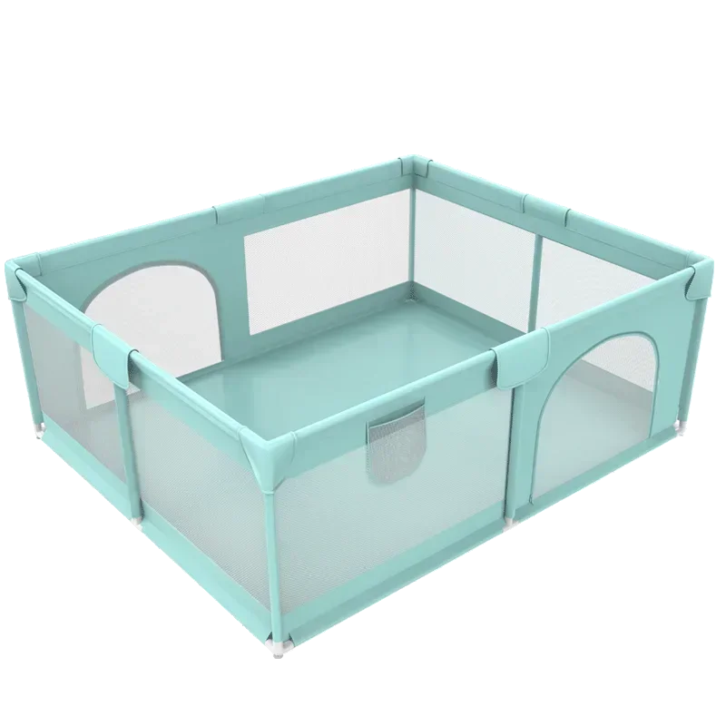 IMBABY Parque infantil gris 180x200 con valla y piscina de bolas - imagen 5