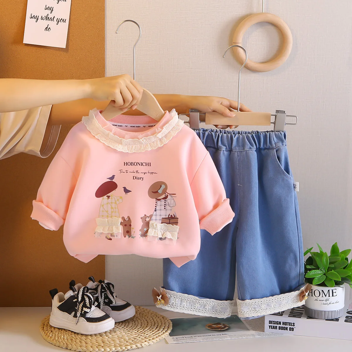Conjunto MILANCEL de sudadera y pantalones estampados para niña - imagen 4