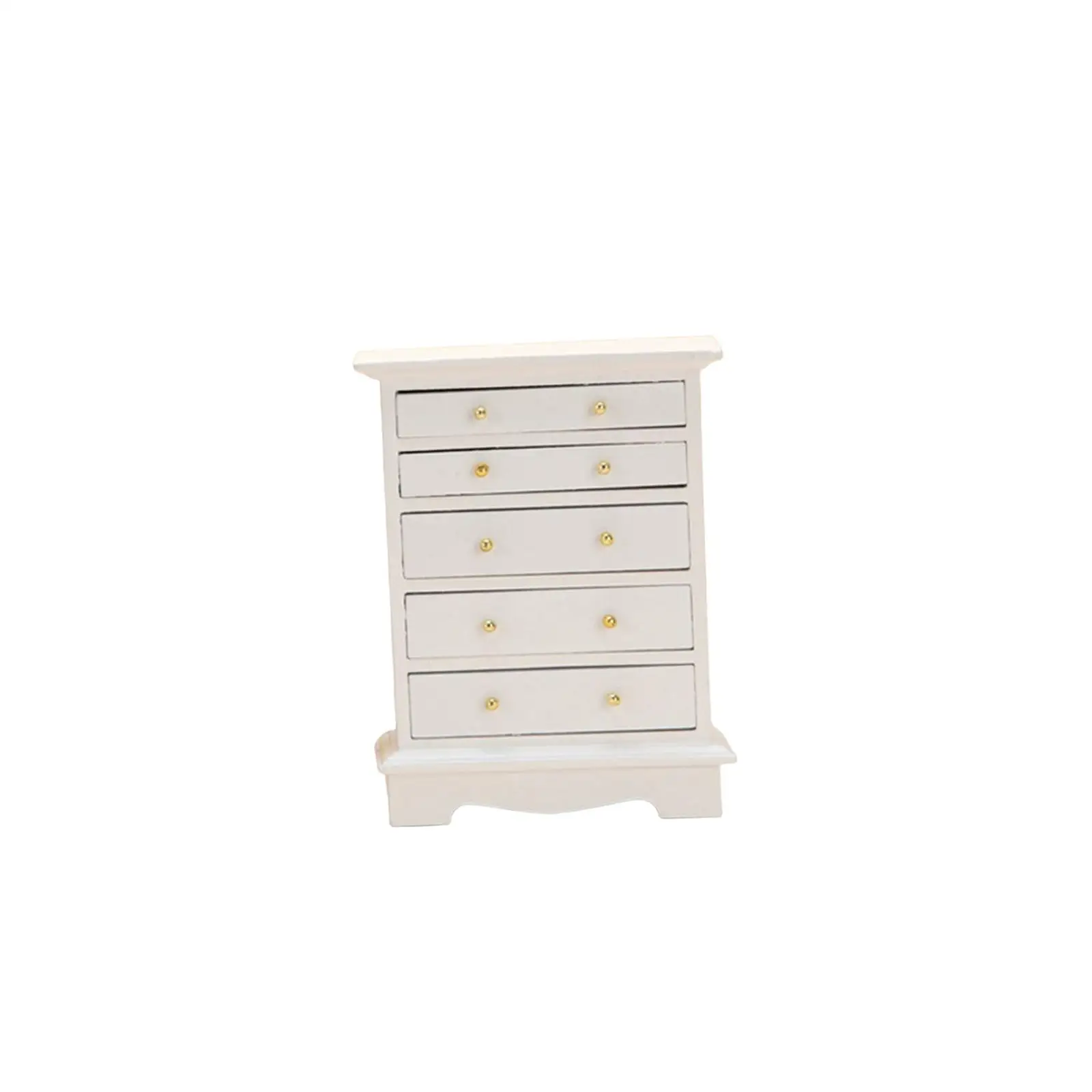 Armario vertical en madera para casa de muñecas miniatura - imagen 4