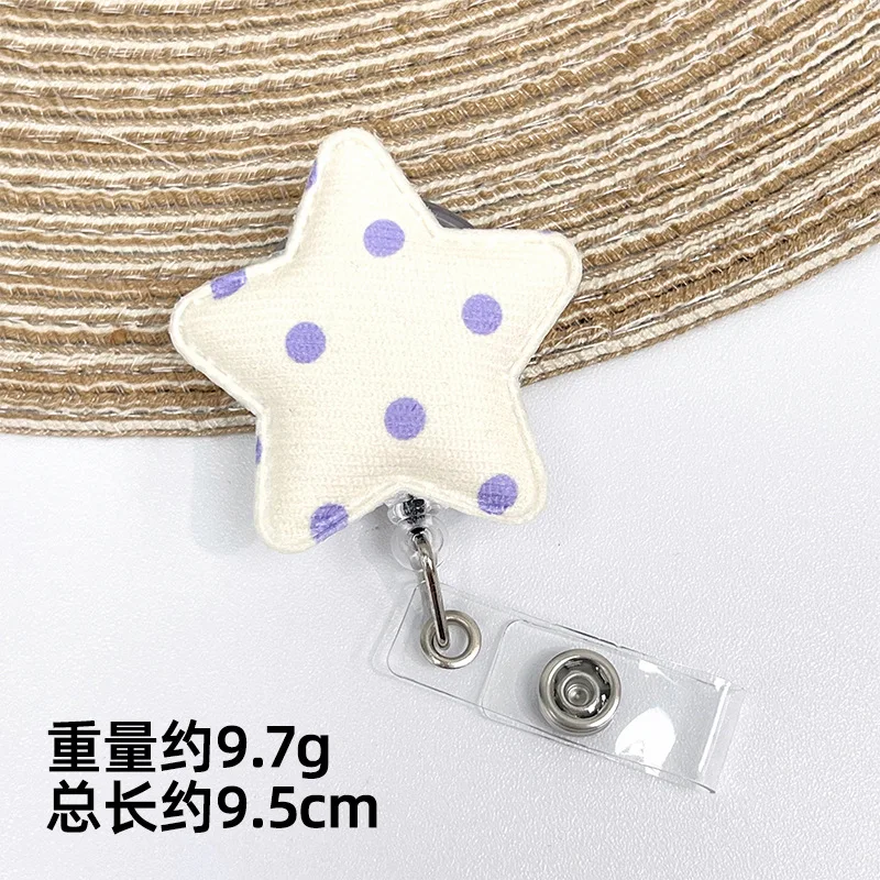 Hebilla antipérdida retráctil con estrella para tarjeta escolar - imagen 4