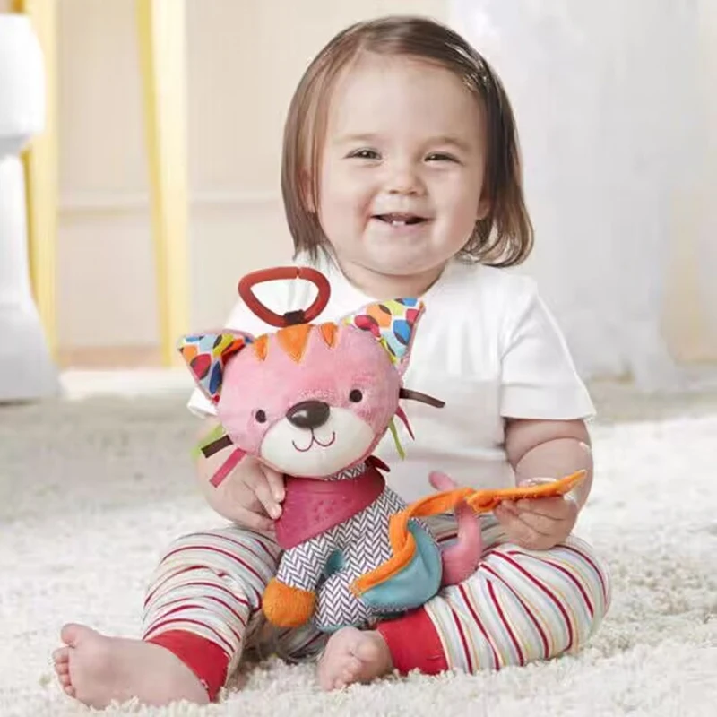 Sonajero sensorial de peluche coche para bebé – Móvil cuna infantil - imagen 4