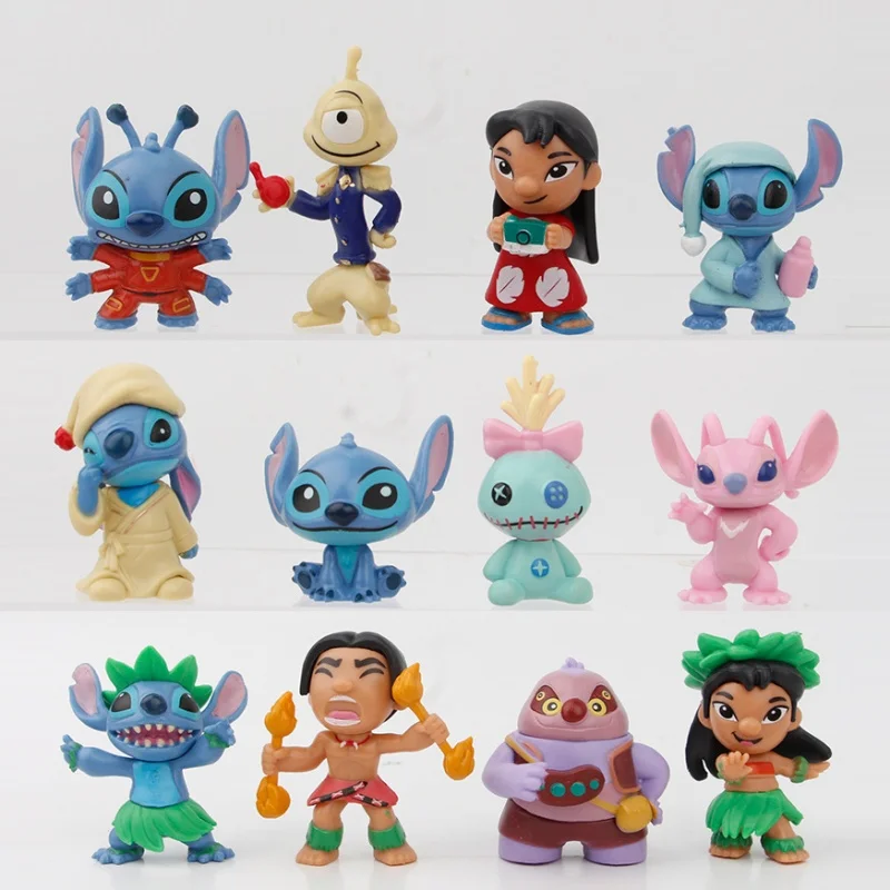 12 unids/set figura de punto juguetes figura de PVC juguetes de modelos coleccionables para niños regalo de cumpleaños - imagen 5