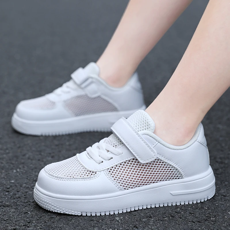 Venta caliente zapatillas de deporte para niños 2025 zapatillas para correr niños 6-13 años plataforma púrpura moda niños tenis deportes zapatillas de deporte para niñas - imagen 2