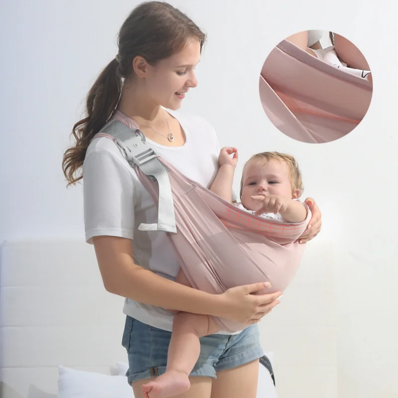 Portabebés al aire libre para bebé, envoltura suave antideslizante, anillo de transporte, eslinga, accesorios multifuncionales para portabebés pequeños - imagen 5