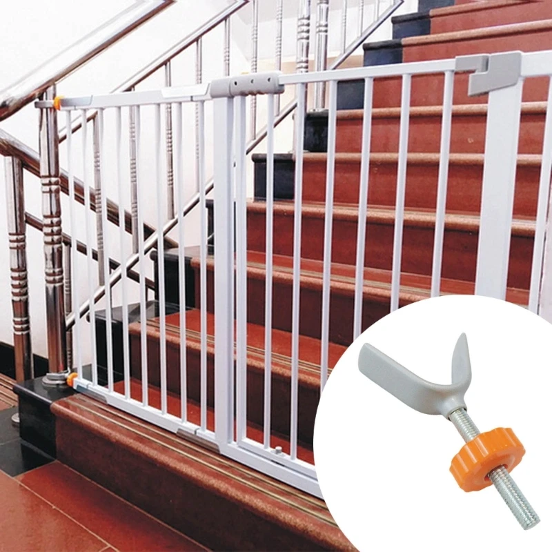 Adaptador de carillero ajustable para puerta de bebé, varillas de husillo en Y para puertas de escalera de seguridad para bebés y mascotas montadas a presión, puerta de seguridad para niños