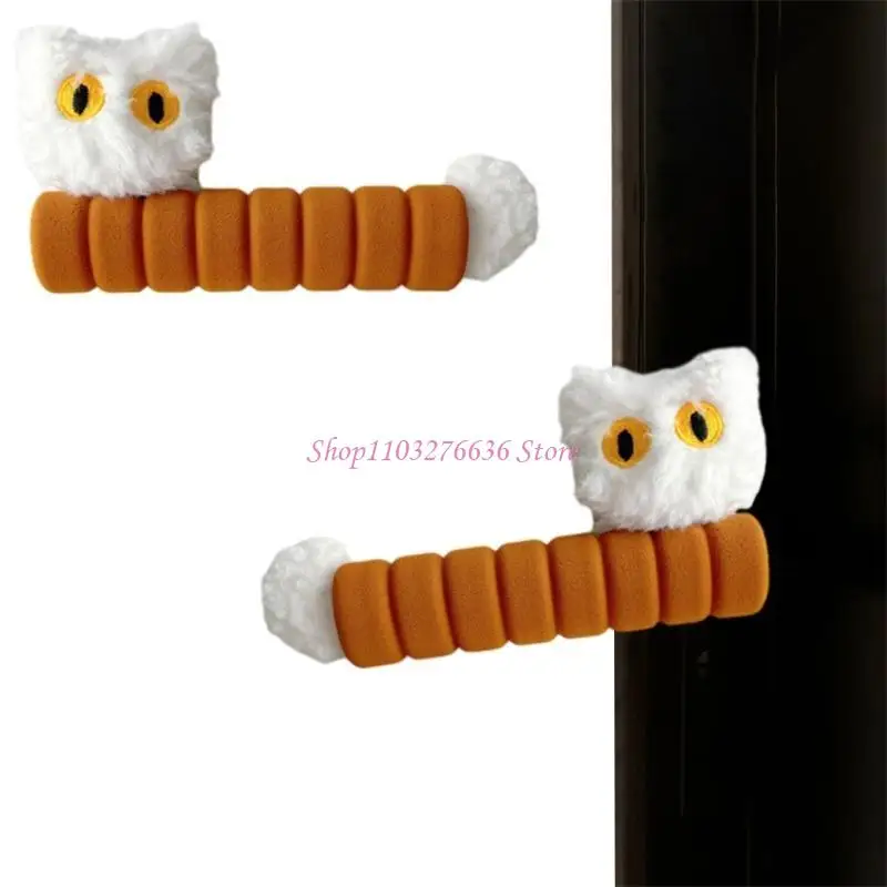 R6FD funda EVA con dibujos gatos, cubierta para manija puerta habitación, protecciones contra choques a prueba - imagen 5