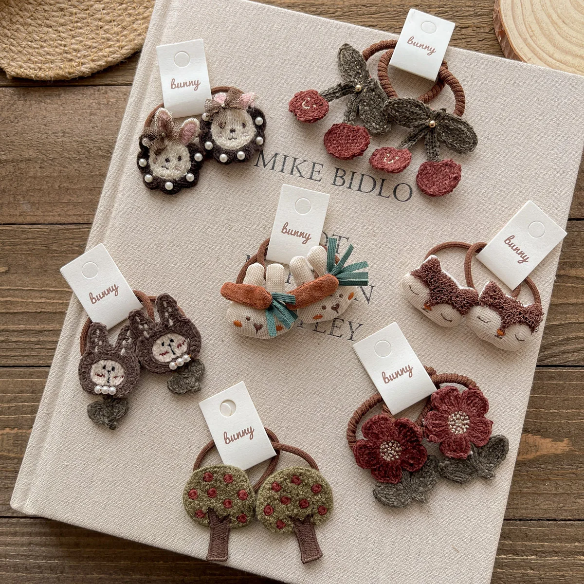 2 uds nueva linda cuerda para el cabello coreano Kawaii conejo de dibujos animados niños banda para el cabello sombreros niñas niños accesorios para el cabello - imagen 2