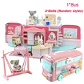 Bus with 3 Dolls