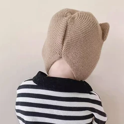 Gorro bebé invierno – Cúpula con orejas suaves