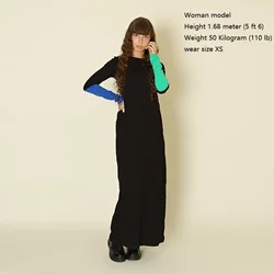 Aa Vestido de punto canal invierno sin mangas cuello redondo