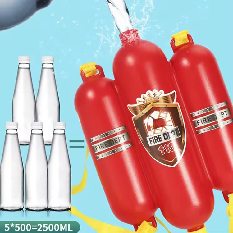 Mochila de bombero, pistola de agua, pistola de gran capacidad, pistolas de agua en aerosol, remojo de tiro, piscina, juegos de playa, juguete al aire libre, regalo para niños - imagen 5