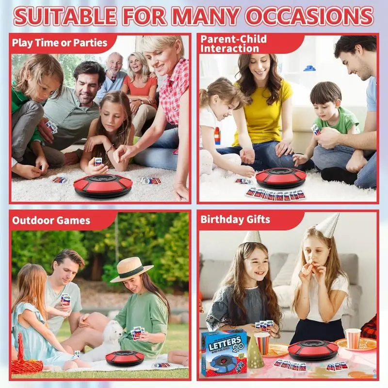 2nd Basta, Juego de Palabras en Español, Versión Crazy Word Game, Juego de Letras de Ritmo Rápido, Divertido Juego de Mesa Interactivo para Familias, Padres e Hijos, Juguete de Rompecabezas - imagen 4