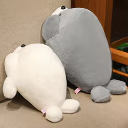 Almohada de felpa con forma de foca para niños – Suave y mullida