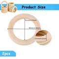 2pcs 90mm