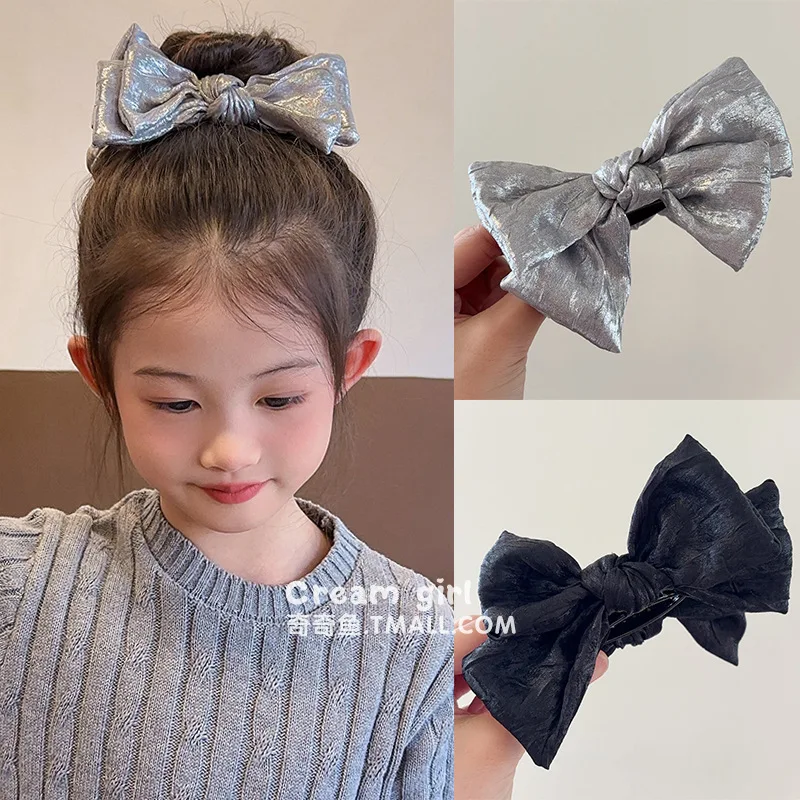 Horquilla plateada con bola para el cabello de niñas – Estilo clásico - imagen 4