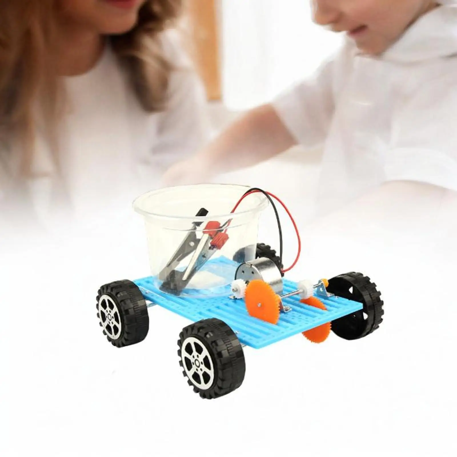 Kit de aprendizaje de vehículos con agua salina, modelo ensamblado DIY para niños - imagen 4