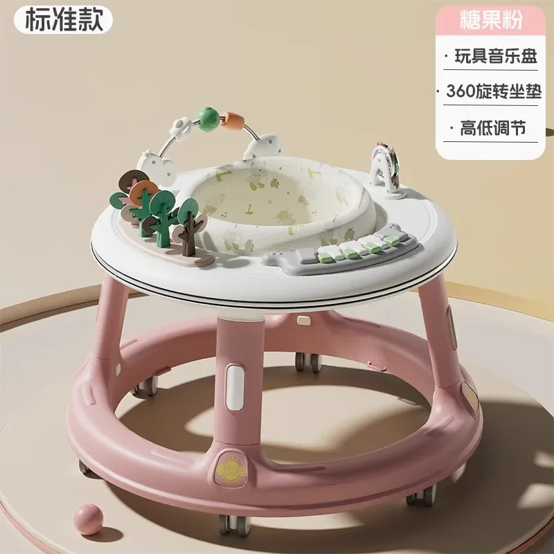 Andador adecuado para bebés varones y mujeres, andador con música, piernas anti-en forma de O, multifuncional, anticaída y antivuelco - imagen 5
