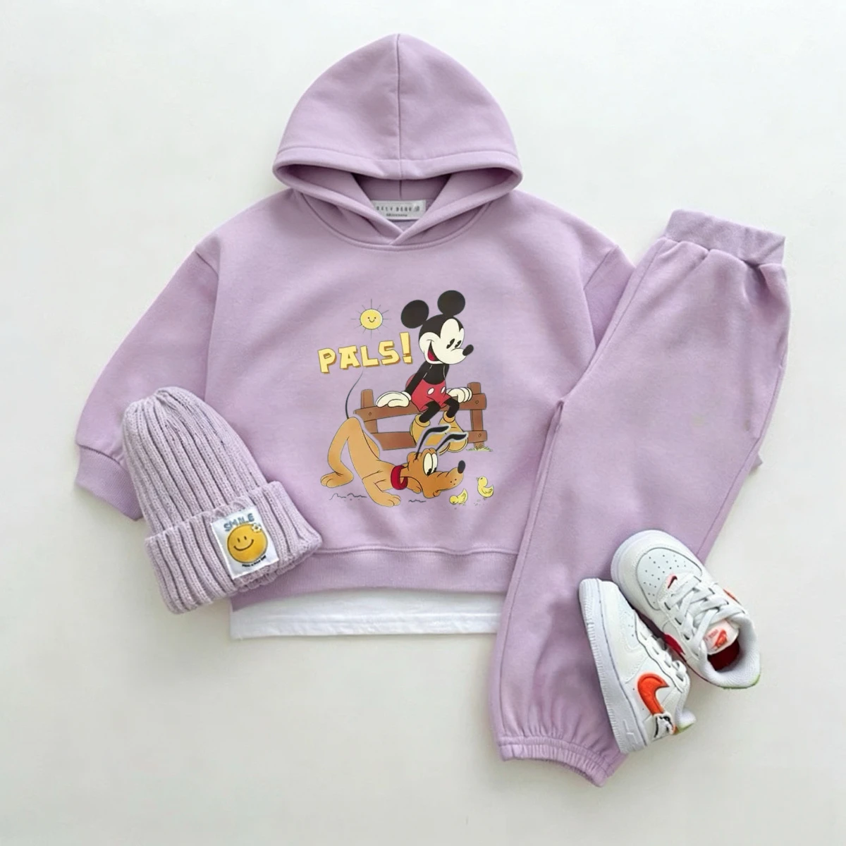 Trajes morados para niñas, disfraz de otoño de Disney, conjunto de 2 piezas de manga larga, ropa exterior, nueva sudadera informal de moda + pantalones, ropa para niños - imagen 5
