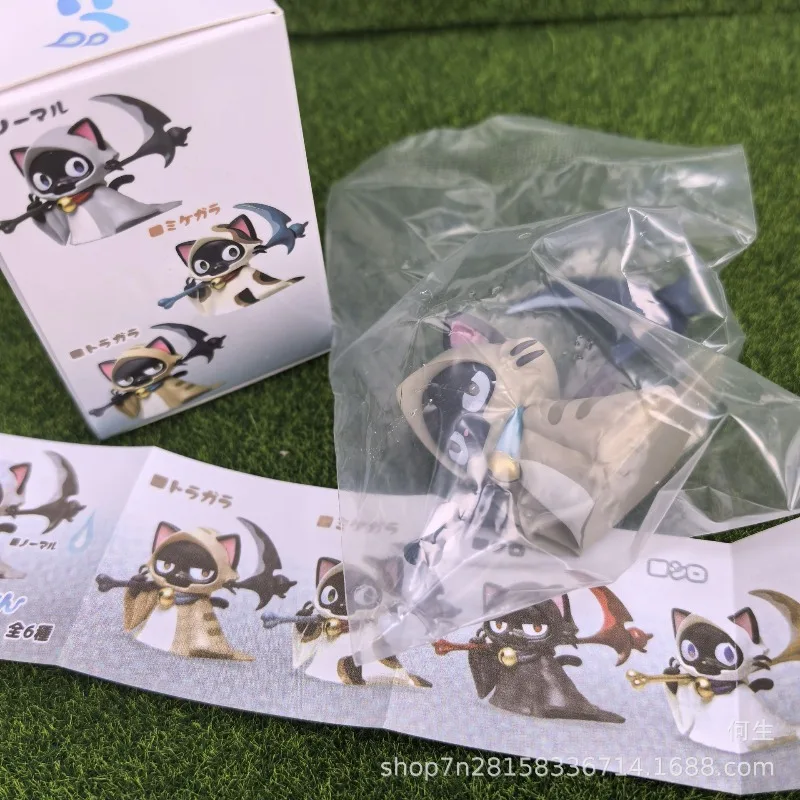 Grim Reaper's Scythe-caja ciega de juguete, gatos bonitos, figura de Anime, modelo de muñeca, colección de juguetes, adornos, regalos para niños - imagen 3