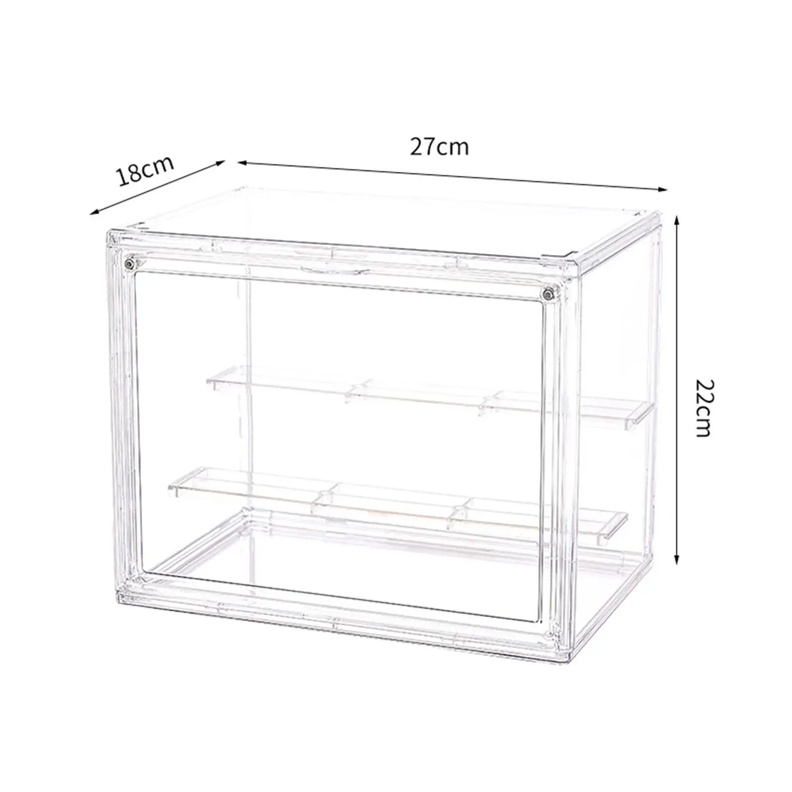 Figures Display Storage Case Transparent Display Case Detachable Shelves Collectibles Display Box