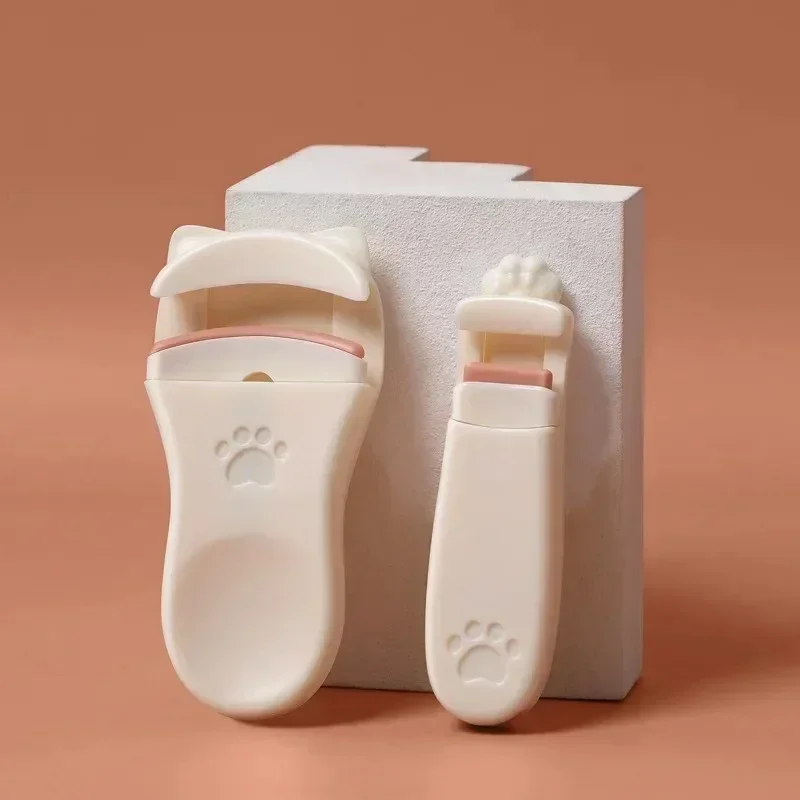 Rizador de pestañas apto para todas las formas de pestañas, garra de gato, diseños bonitos, accesorios, herramienta profesional de larga duración para maquillaje de mujer - imagen 5
