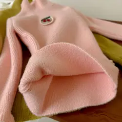 Suéter de cuello alto para niñas, invernal, grueso y cálido