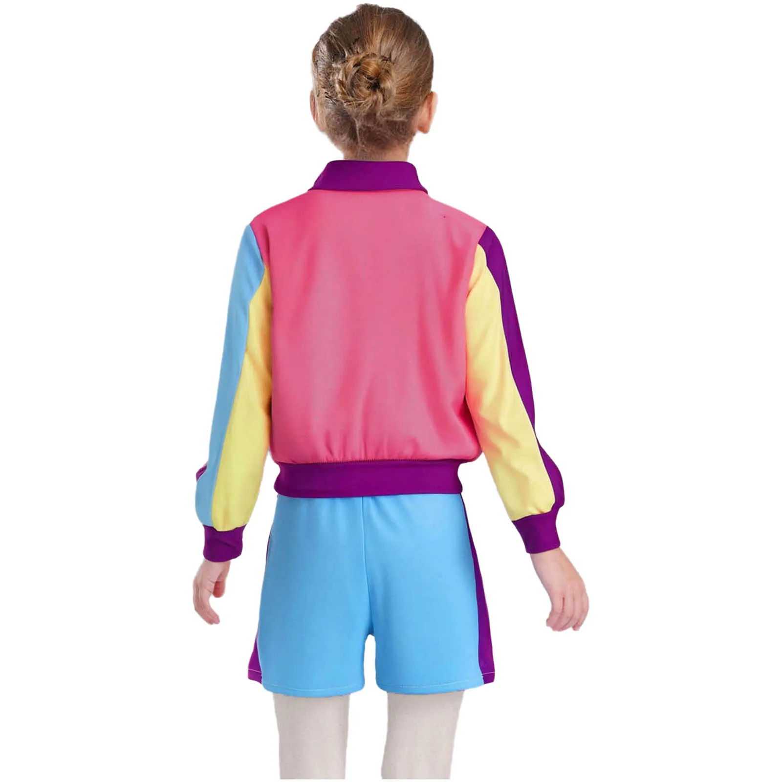 Traje hippie infantil con pantalón corto – Estilo disco - imagen 2