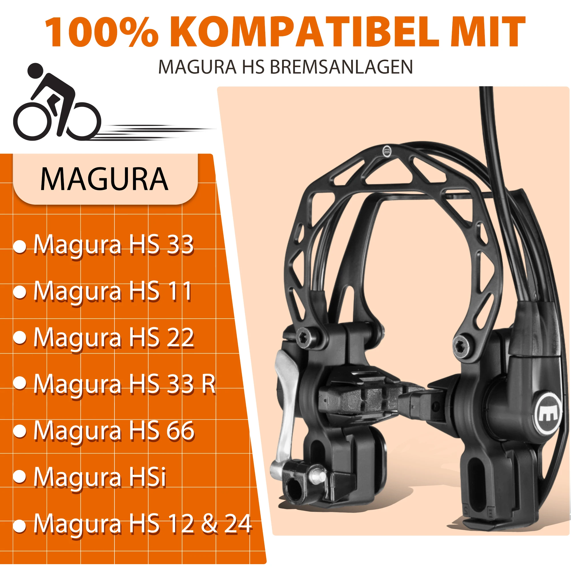 8 Uds 50mm bloque de freno zapatas de freno de bicicleta pastilla de freno en V carretera para Magura HS11/ HS22/HS24/ HS33 /HS66 accesorios de bicicleta - imagen 5