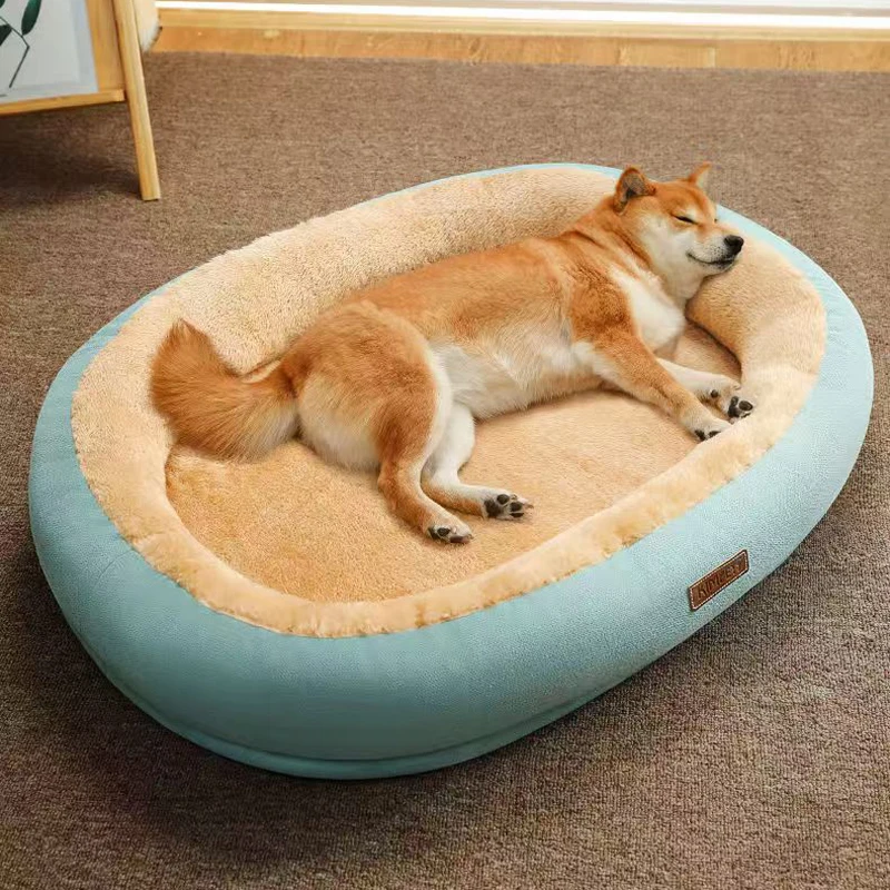 Cama para perros y gatos, perrera cuadrada acogedora de felpa, sofá cama para cachorros, cojín, producto para mascotas, accesorios para perros de animales pequeños y medianos