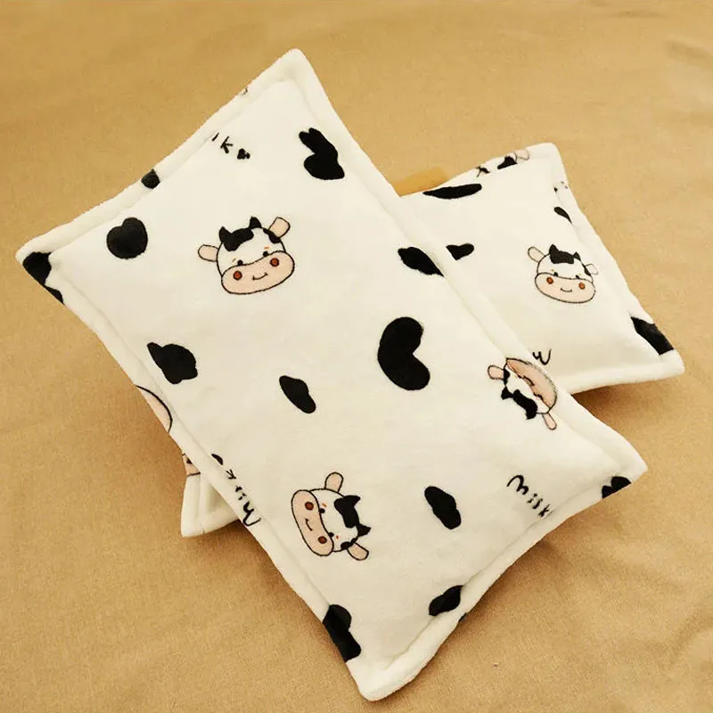 Funda de almohada gruesa de lana Coral para niños, estilo de dibujos animados, para niños y niñas, funda de almohada cálida para otoño e invierno, funda de almohada suave para bebé - imagen 2