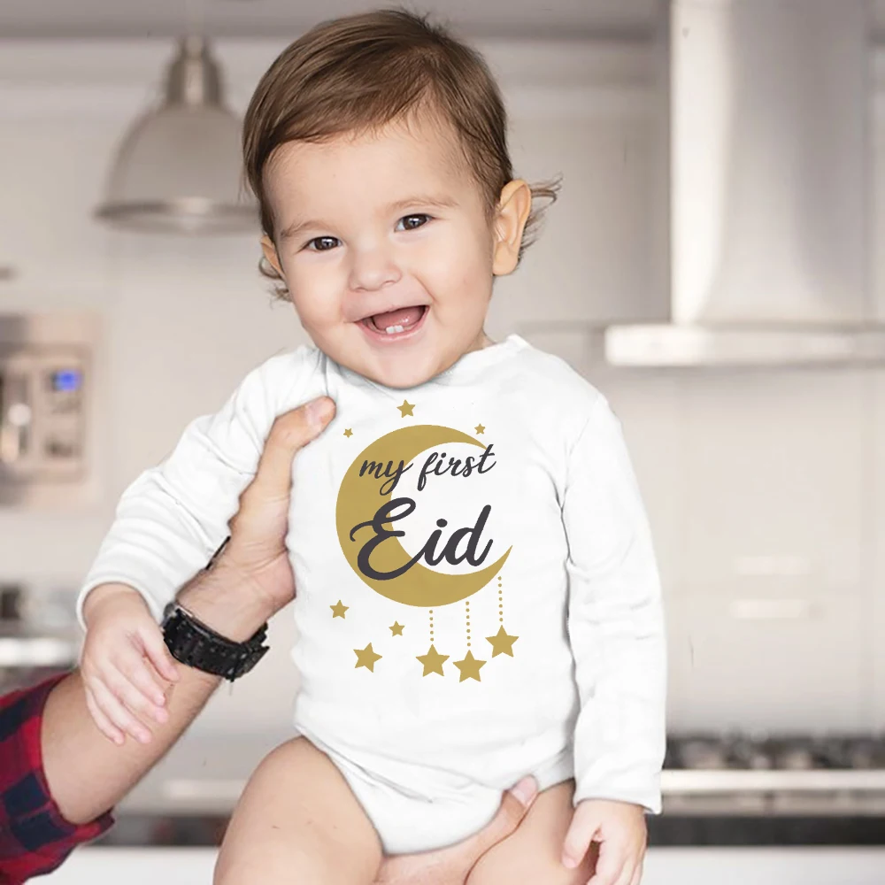 Mameluco bebé de algodón con estrellas y luna – Body suave