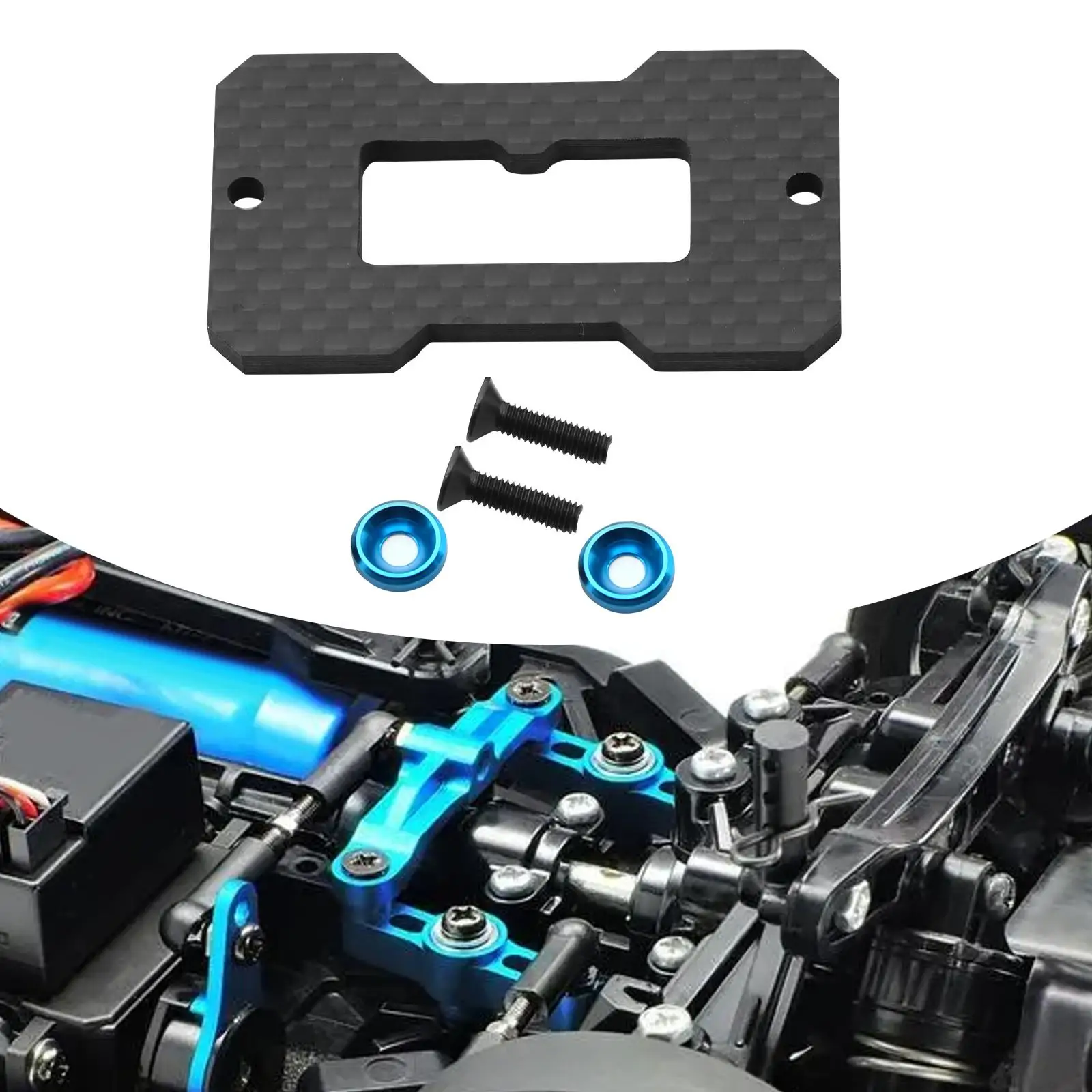 Reinforced Steering Connection Board Professional with Screws Upgrade Parts Accessory Heavy Duty TT02 Strengthened Servo Seat