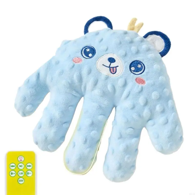 blue bear with music
