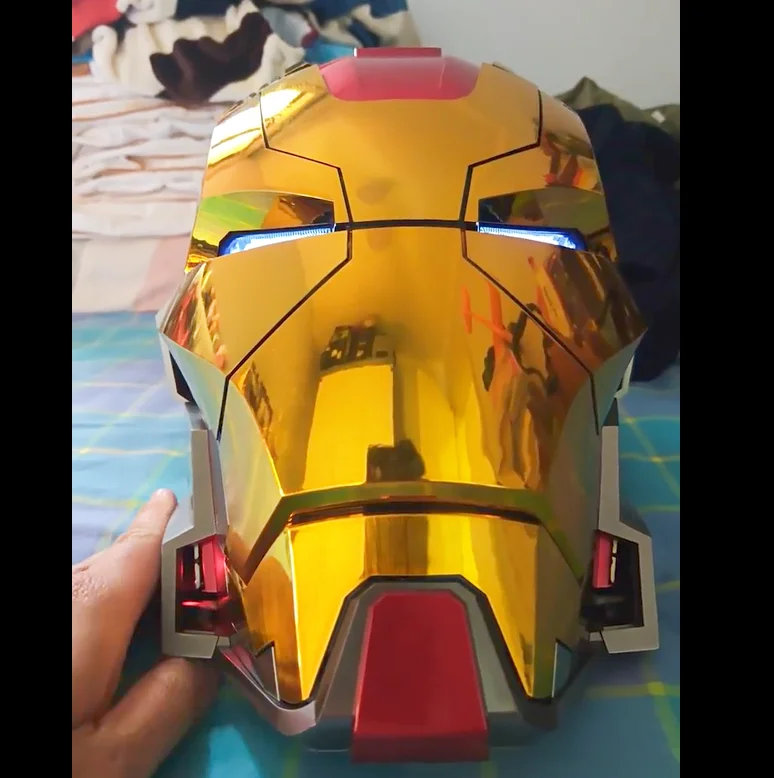 Casco de Iron Man Mk17 eléctrico con control por voz Jarvis - imagen 4