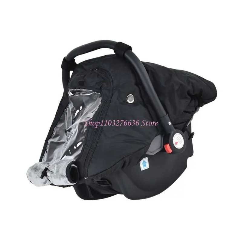 R6FD Protector asiento para automóvil infantil a prueba viento Protección meteorológica ventana transpirable - imagen 5