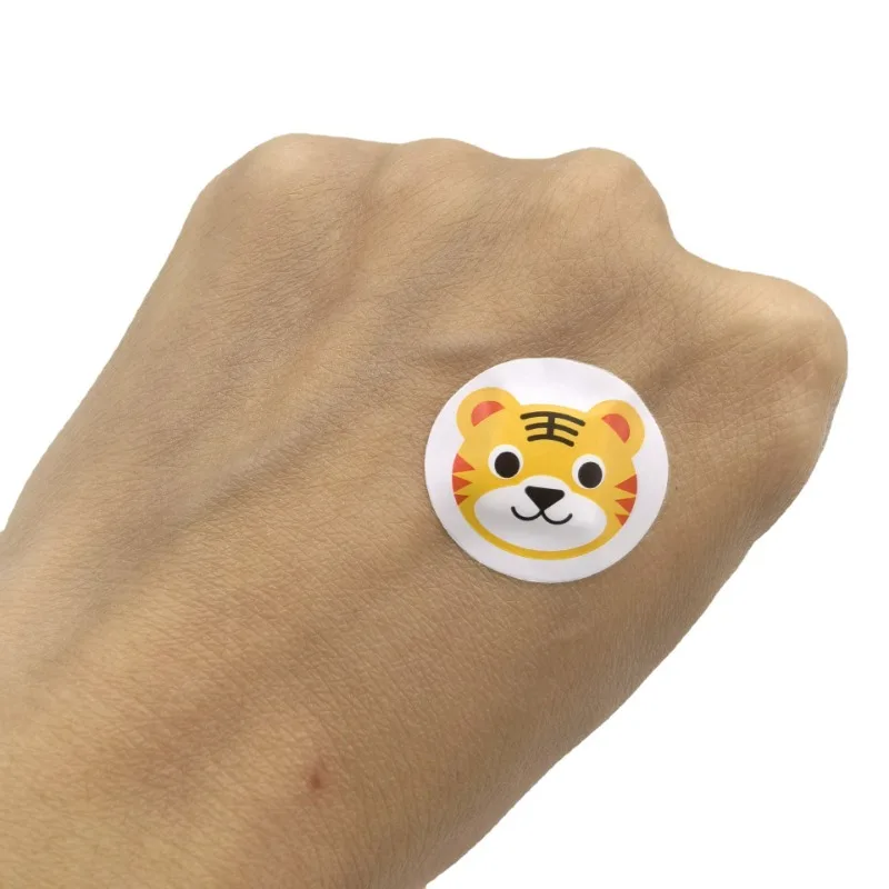 Mini vendajes de yeso adhesivos redondos para niños, parche hemostático transpirable, parches para heridas, 50/100 Uds. - imagen 4