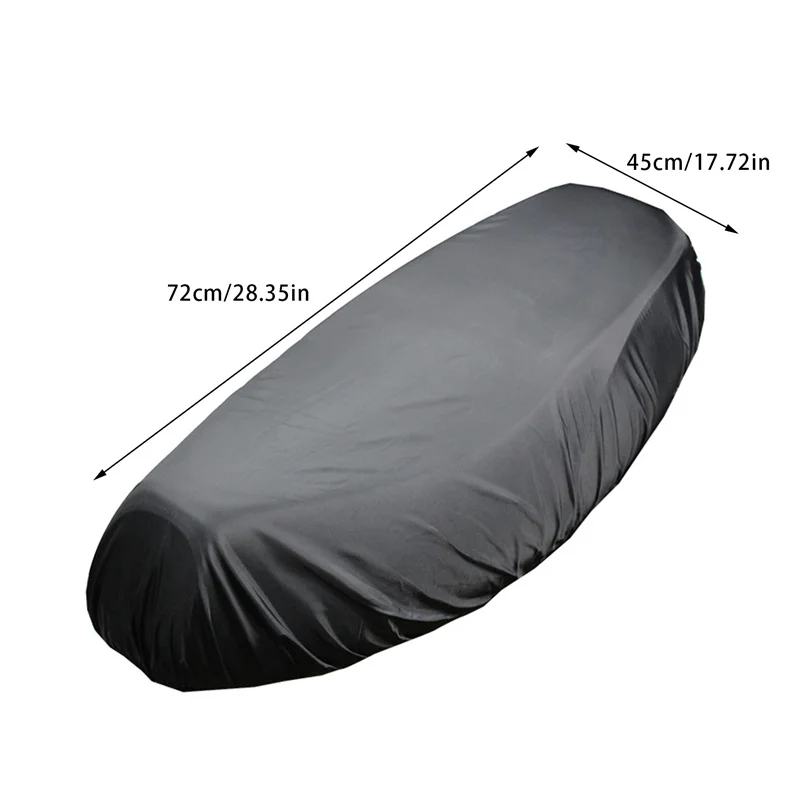 Funda impermeable para asiento de motocicleta, cubierta Universal Flexible para SILLÍN, protección solar, aislamiento térmico, color negro - imagen 5