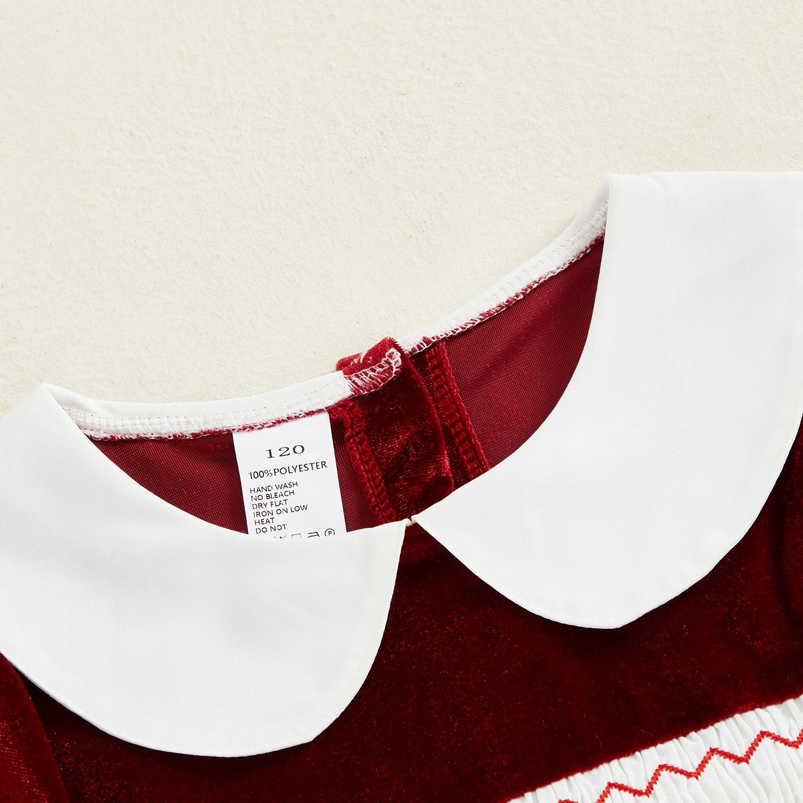 Tregren Vestido navideño de terciopelo para niña 2-7 años bordado - imagen 3