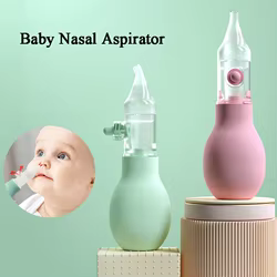 Aspirador Nasal suave para bebé, succionador de nariz con flujo antiespalda, aspirador de nariz para recién nacido, herramienta de diagnóstico para el cuidado de seguridad del bebé de silicona