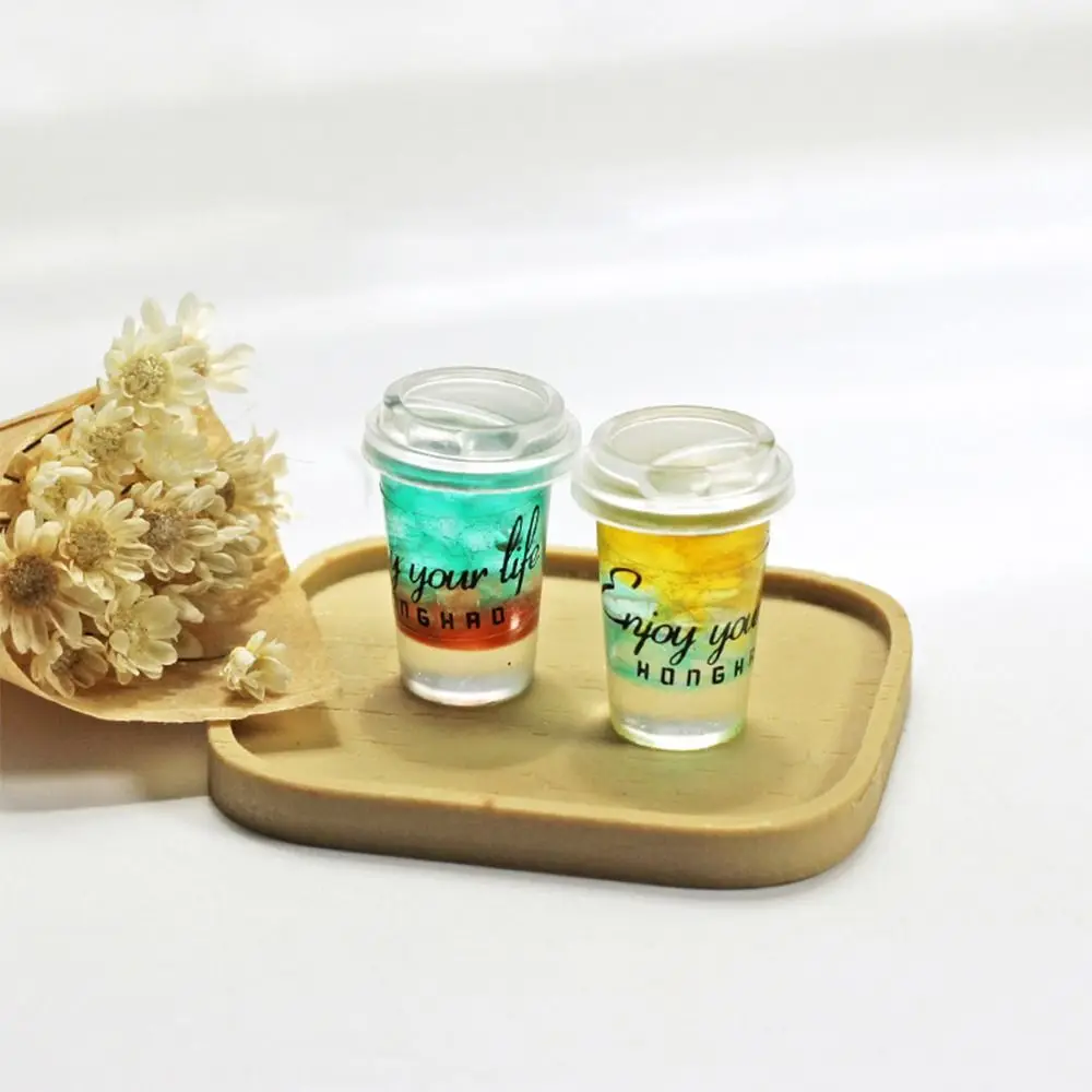 Casa de muñecas Multicolor, bebidas, postre, accesorios para muñecas, jugo, helado en miniatura, modelo de escena 1/6 1/8 1/12, modelo de taza para beber - imagen 3