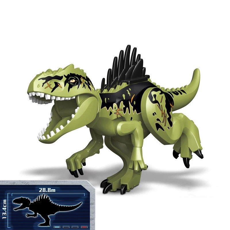 Jurassic World dinosaurio bloques de construcción Ridgeback Giganotosaurus modelo figuras ladrillos niños juguetes de montaje regalos educativos - imagen 4