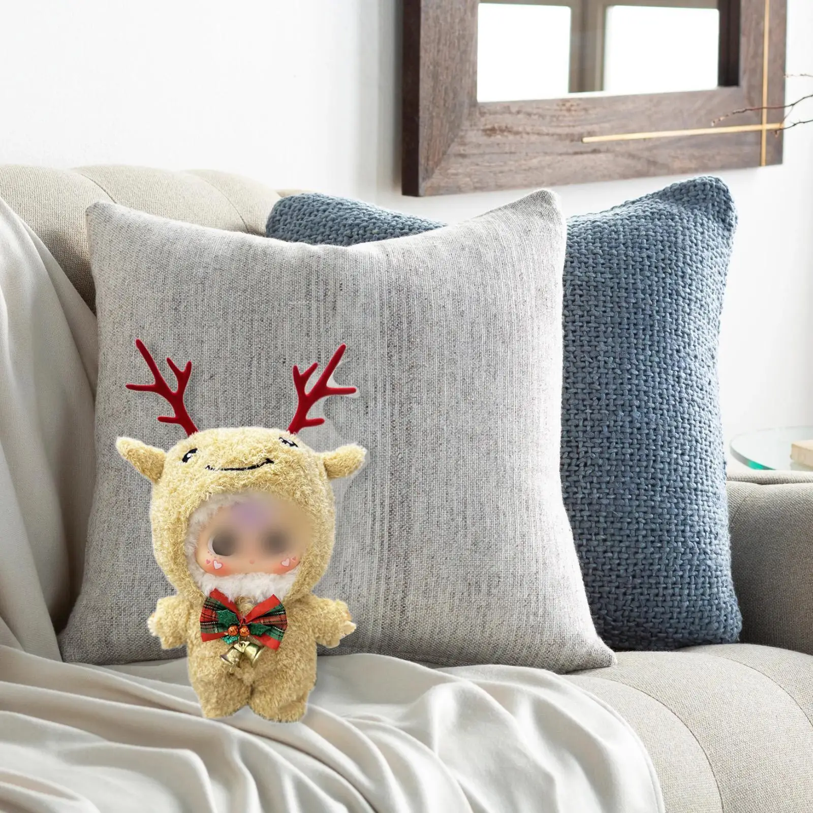 Doll Jumpsuit Easy to Put on and Take Off Handmade Clothes for 20cm Doll Girls