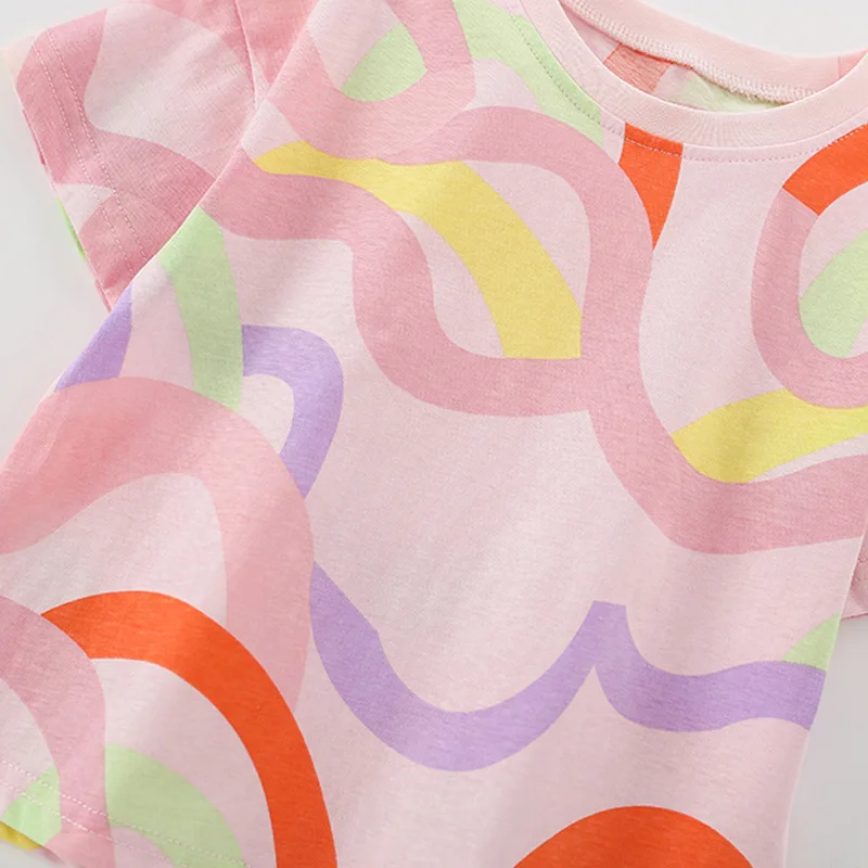 Conjunto verano niña camiseta manga corta y pantalón corto - imagen 5