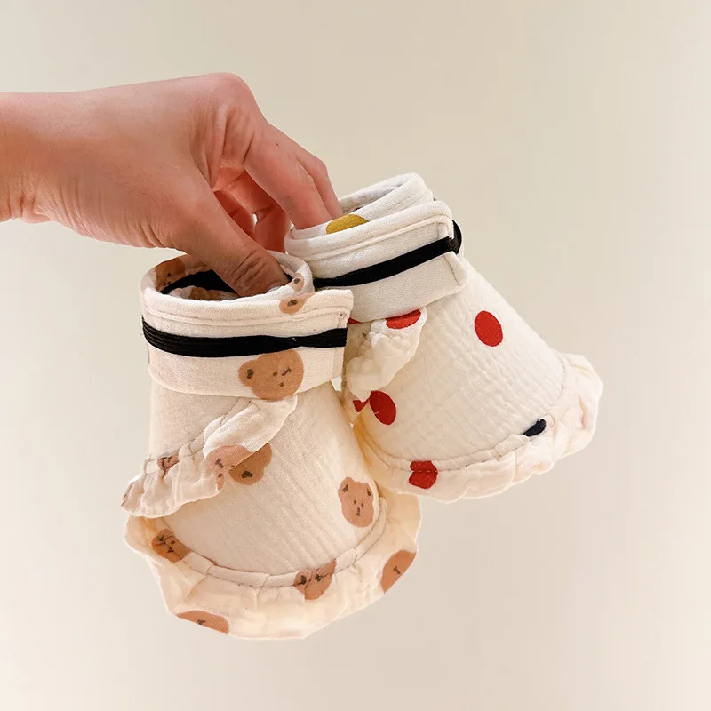 Sombrero con estampado de oso de dibujos animados para niños y niñas, gorra de sol con tapa vacía, ajustable, sombrilla para bebé, accesorios coreanos para niños - imagen 3