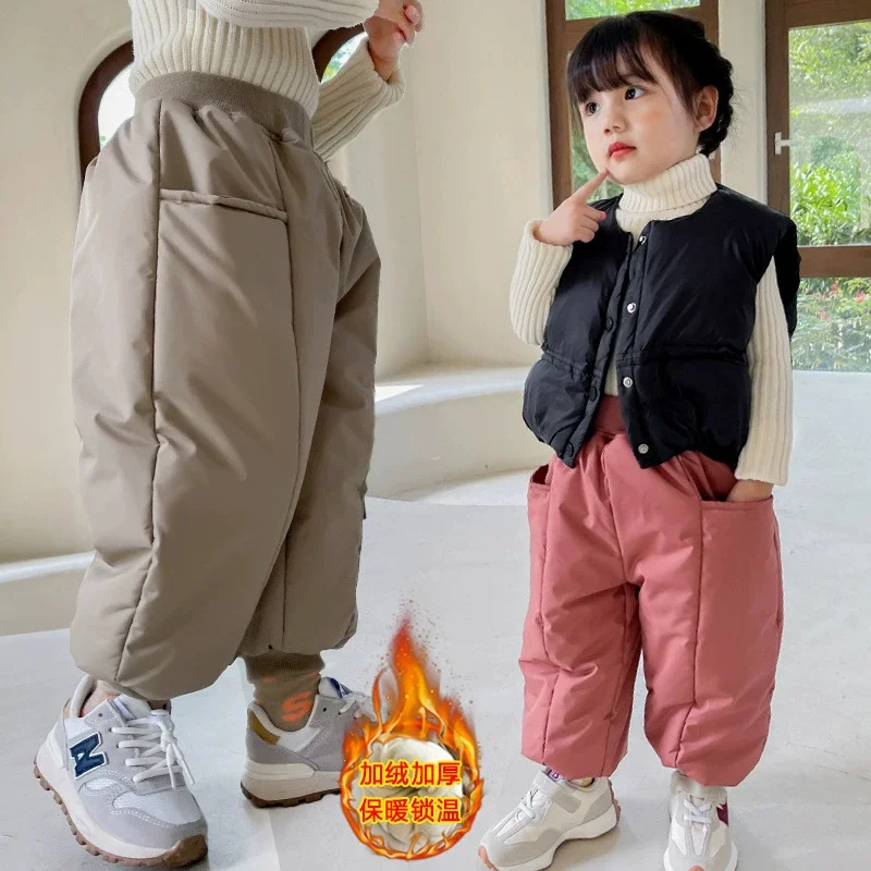 Pantalones acolchados para bebé – Algodón grueso de invierno - imagen 2
