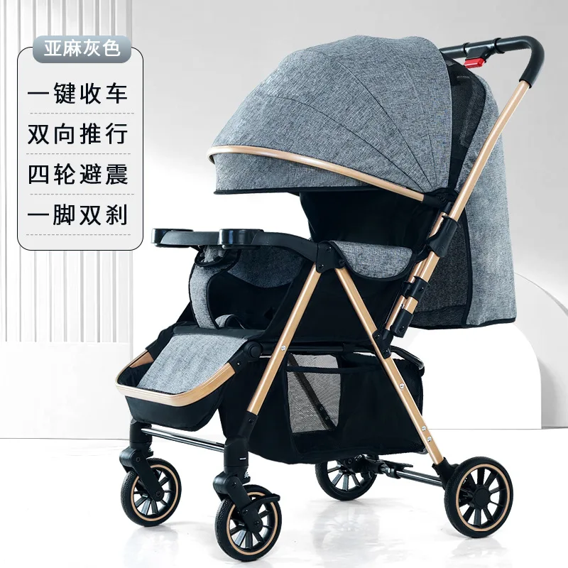 Cochecito de bebé ligero reclinable y plegable para paseos cotidianos - imagen 5