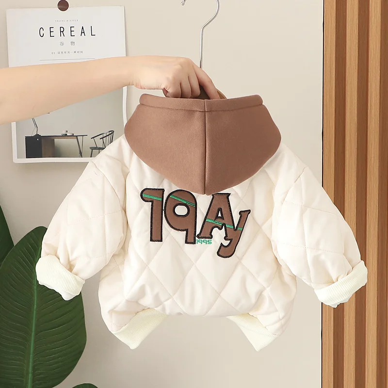 Chaqueta de algodón con capucha para niños – Otoño invierno - imagen 4