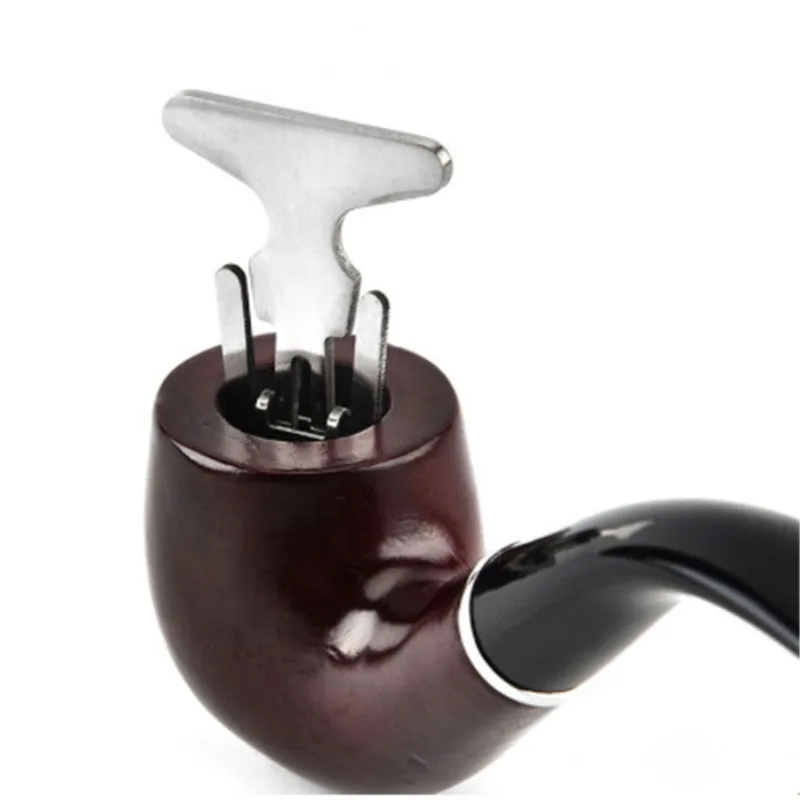 Limpiador de tabaco de pipa multifuncional 3 en 1, herramienta de limpieza de acero inoxidable, accesorios para fumar, accesorios para malas hierbas, 1 unidad - imagen 4