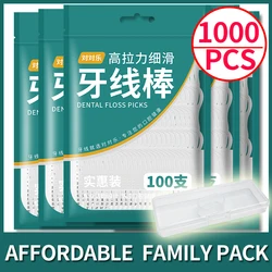Hilo dental familiar con cepillo interdental de barril y palillos